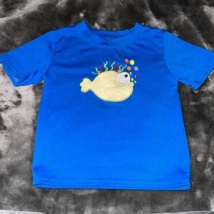 Puffer Fish appliqué tee size 2t